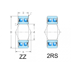 5200 Series,Angular Contact Ball Bearings,5203-ZZ,5204-2RS,5205,5207